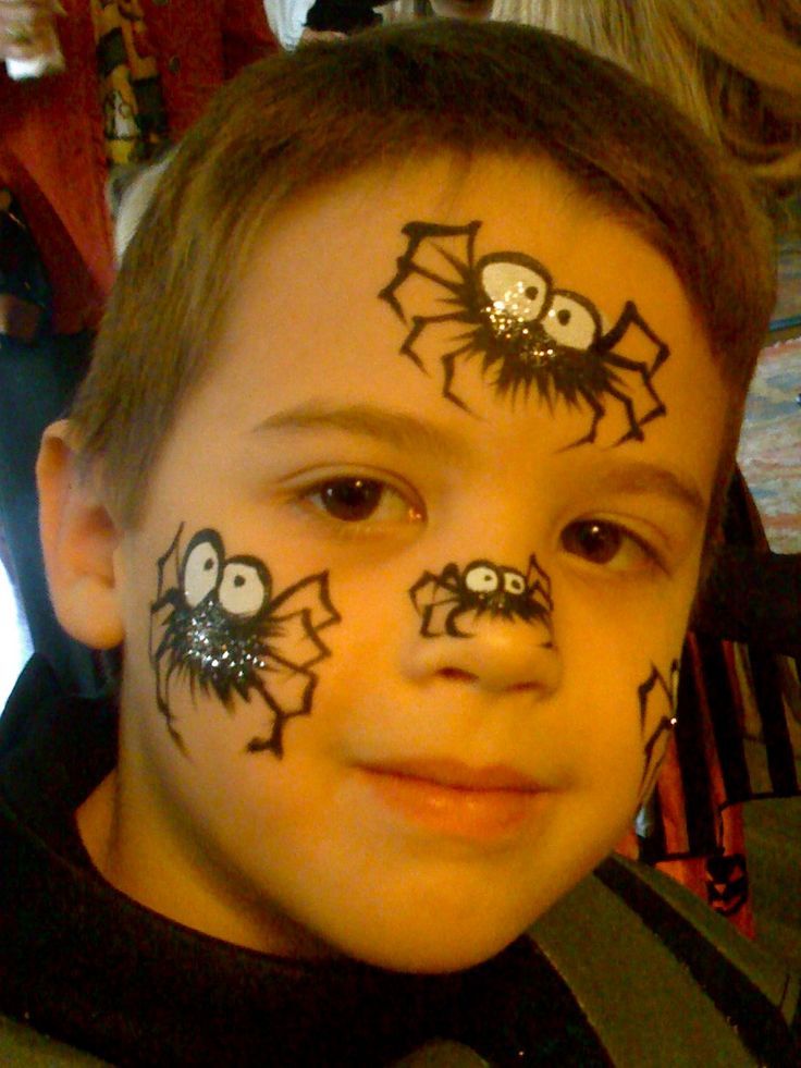 Halloween Face Paint Ideas For Child Spider